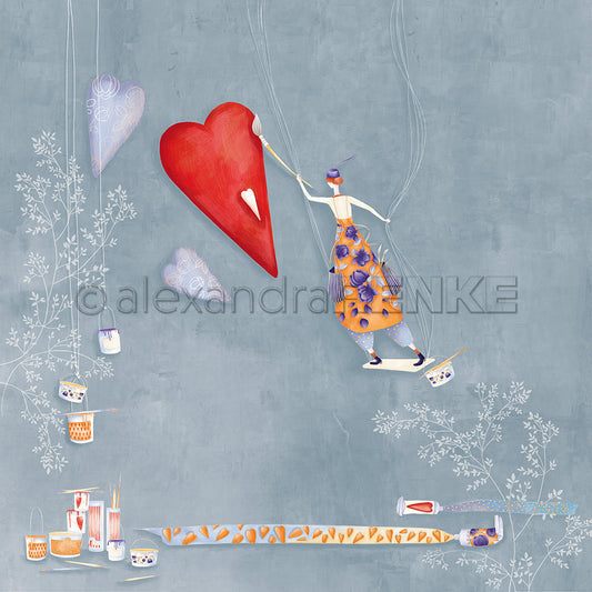 Design paper "Lisa's Figurines Colour Magic" P-AR-10.3771 - A.RENKE