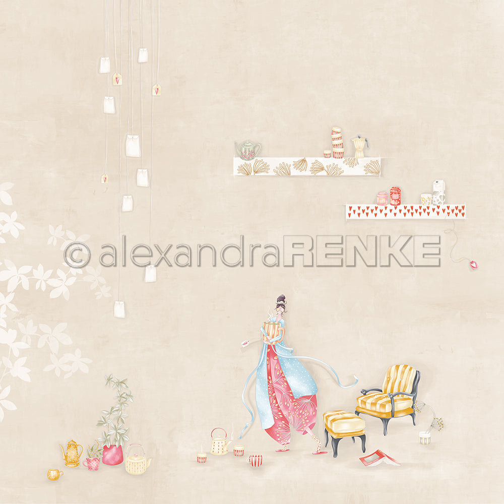Design paper "Lisa's Figurines Tea Time Out" P-AR-10.3783 - A.RENKE