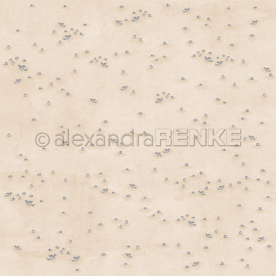 Design paper "Lisa's Figurines Coffee Bean Rain" P-AR-10.3787 - A.RENKE