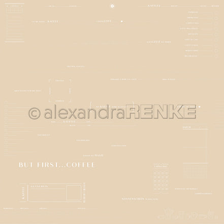 Design paper "TypoArt Coffee" P-AR-10.3818 - A.RENKE