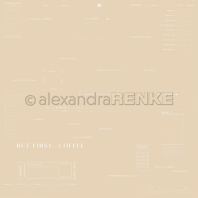 Design paper "TypoArt Coffee" P-AR-10.3818 - A.RENKE
