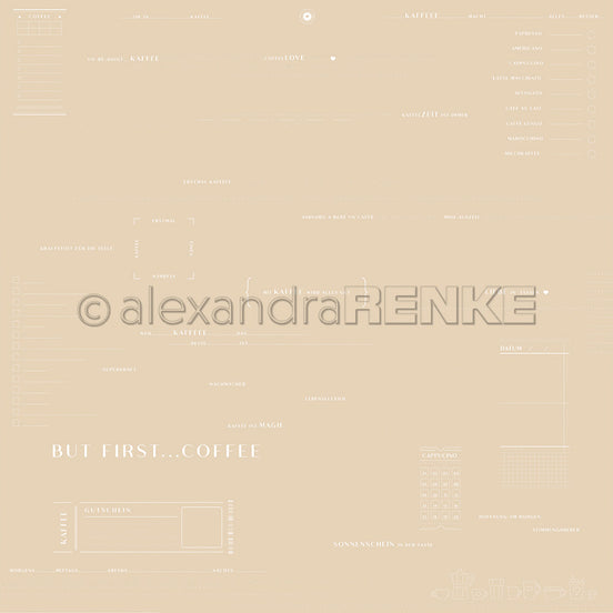 Design paper "TypoArt Coffee" P-AR-10.3818 - A.RENKE