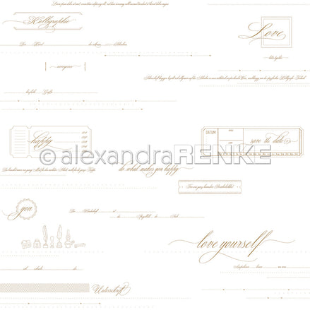 Design paper "TypoArt love yourself" P-AR-10.3821 - A.RENKE