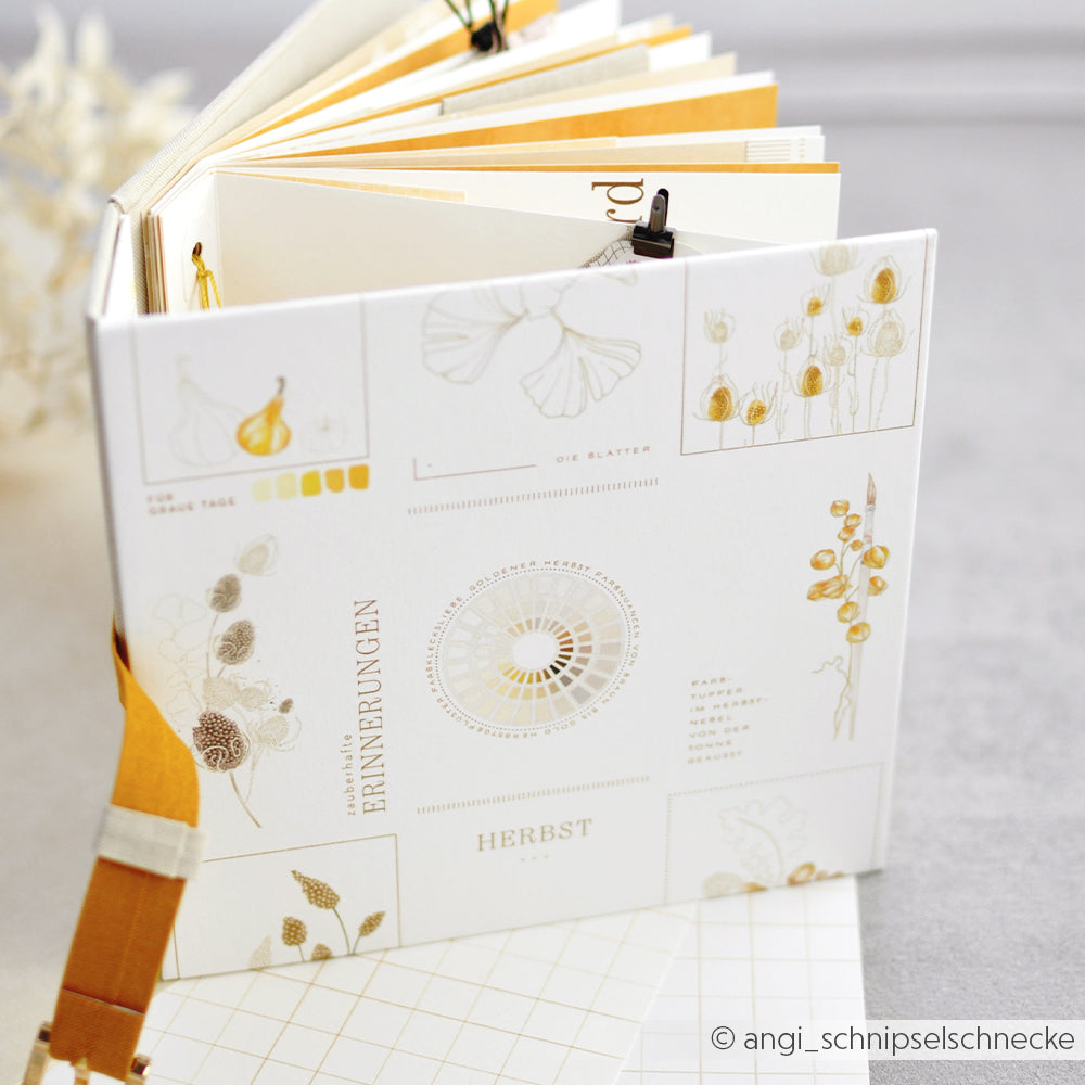 Design paper "Creative Blossom Splendor Card Sheet Yellow & Ochre" P-AR-10.3864 - A.RENKE