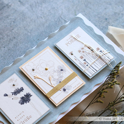 Design paper "Creative Blossom Splendor Card Sheet Blue" P-AR-10.3870 - A.RENKE