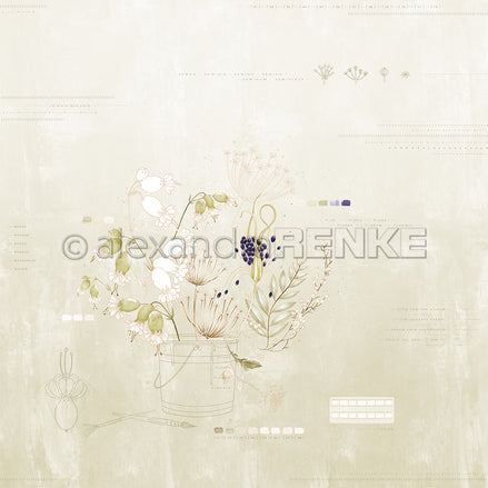 Design paper "Creative Blossoms Bouquet" P-AR-10.3876 - A.RENKE