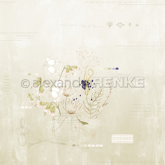 Design paper "Creative Blossoms Bouquet" P-AR-10.3876 - A.RENKE