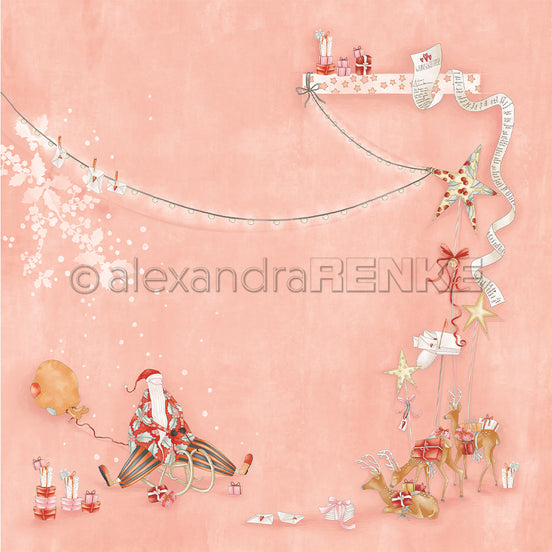 P-AR-10.3883 Design paper "Christmas Figurines Sleigh Ride" - A.RENKE