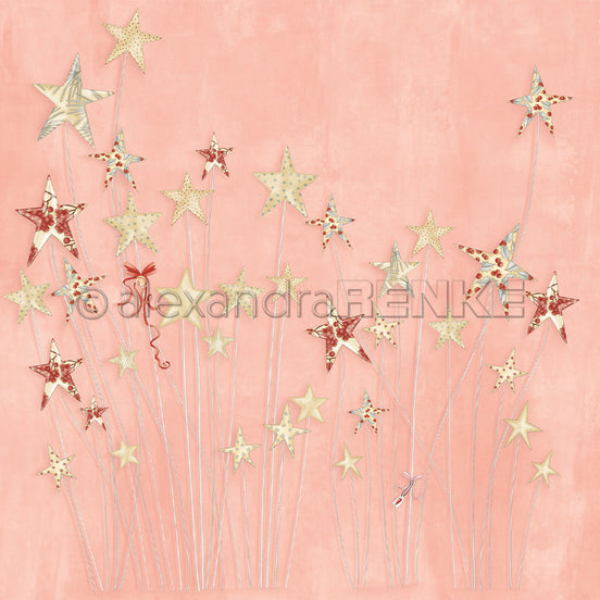 P-AR-10.3895  Design paper "Christmas Figurines Starry Forest" - A.RENKE