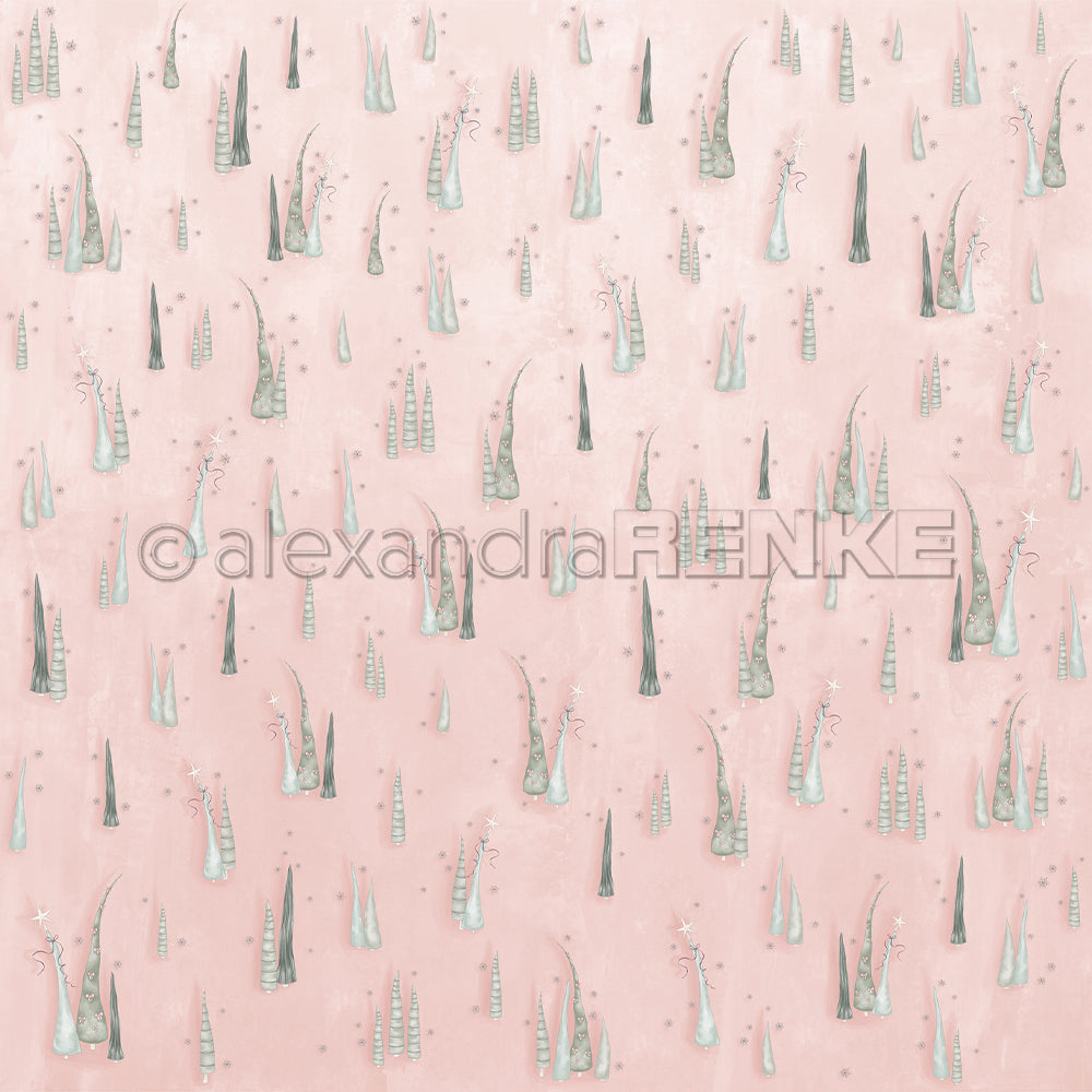 Design paper "Christmas Figurines Fir Tree Bliss" P-AR-10.3897 - A.RENKE