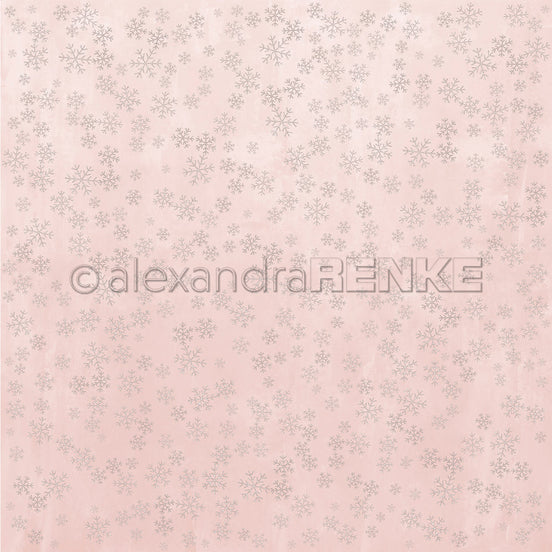 P-AR-10.3917 Design paper "Snowflake Magic Quartz Rose"  - A.RENKE