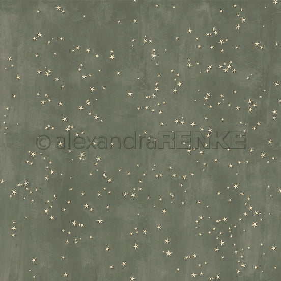 Design paper "Sternenzauber Avocado " P-AR-10.3930 - A.RENKE
