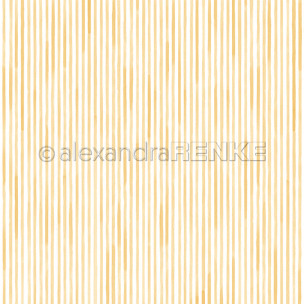 P-AR-10.4039 Design paper "Stripes mustard yellow"- A.RENKE