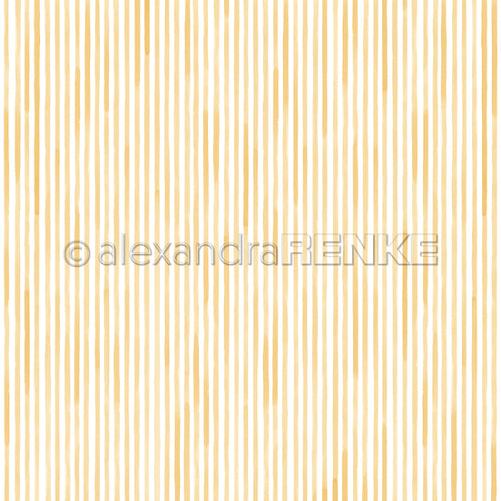 P-AR-10.4039 Design paper "Stripes mustard yellow"- A.RENKE