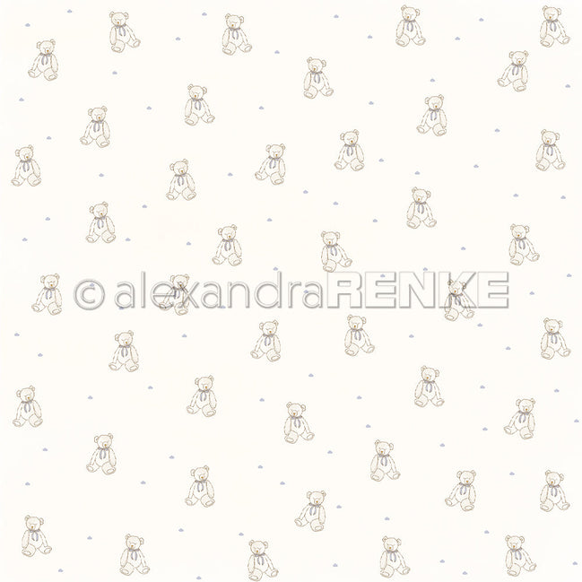 P-AR-10.4045 Design paper "First Teddy Blue" - A.RENKE