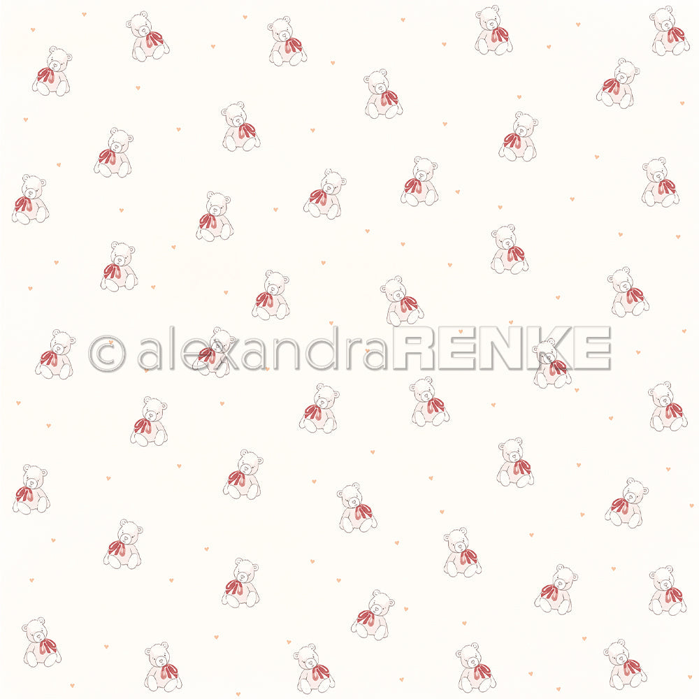 P-AR-10.4051 Design paper "Erster Teddy rot" - A.RENKE