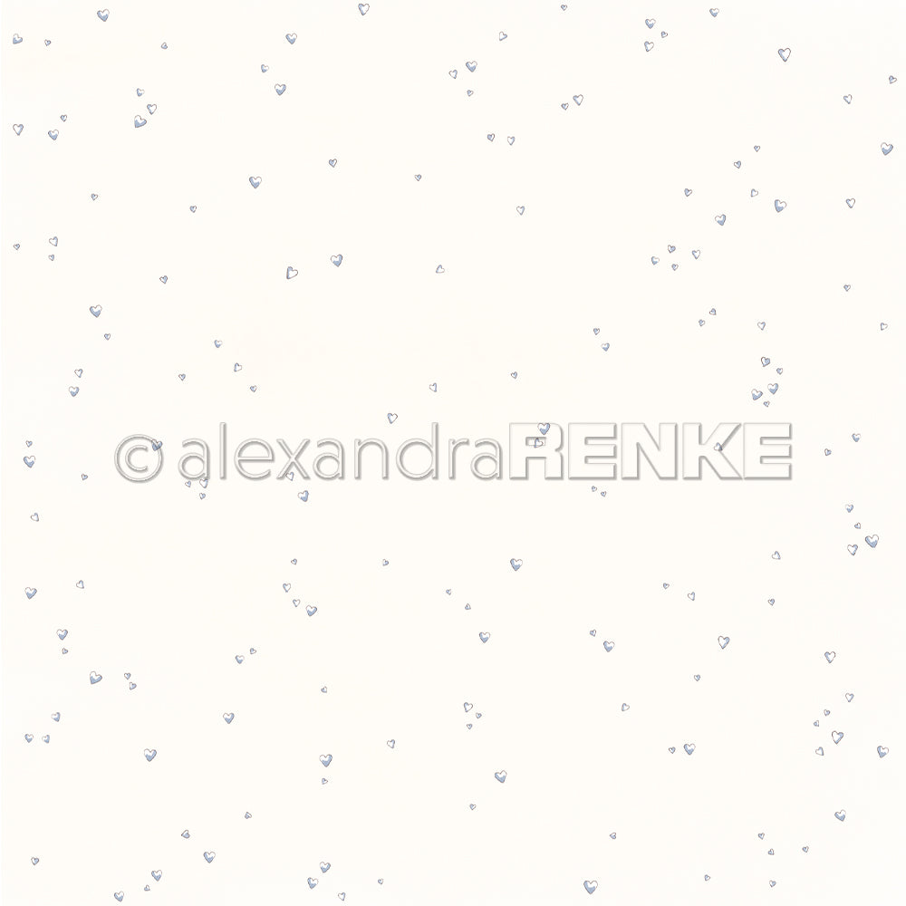 P-AR-10.4052 Design paper "Hearts light blue" - A.RENKE