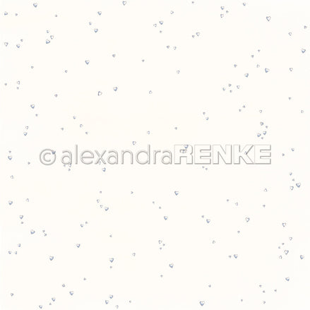 P-AR-10.4052 Design paper "Hearts light blue" - A.RENKE