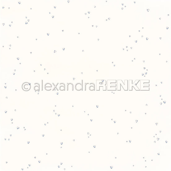 P-AR-10.4052 Design paper "Hearts light blue" - A.RENKE