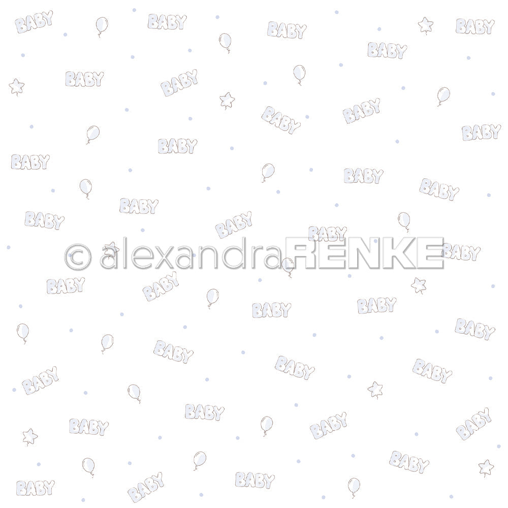 P-AR-10.4058 Design paper "Baby blue" - A.RENKE