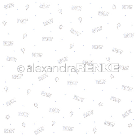P-AR-10.4058 Design paper "Baby blue" - A.RENKE