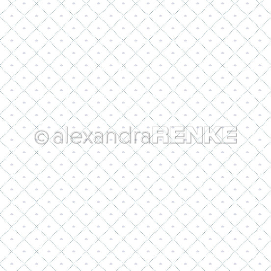 P-AR-10.4061 Design paper "Grid Clouds small blue" - A.RENKE