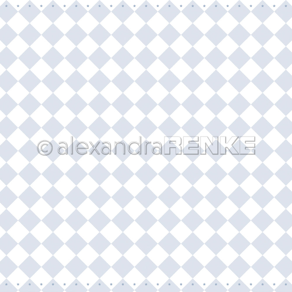P-AR-10.4066 Design paper "'Large Check Fairy Blue" - A.RENKE