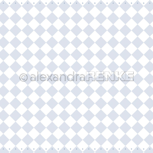 P-AR-10.4066 Design paper "'Large Check Fairy Blue" - A.RENKE