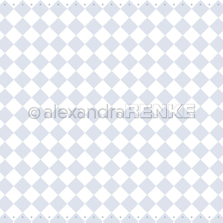 P-AR-10.4066 Design paper "'Large Check Fairy Blue" - A.RENKE