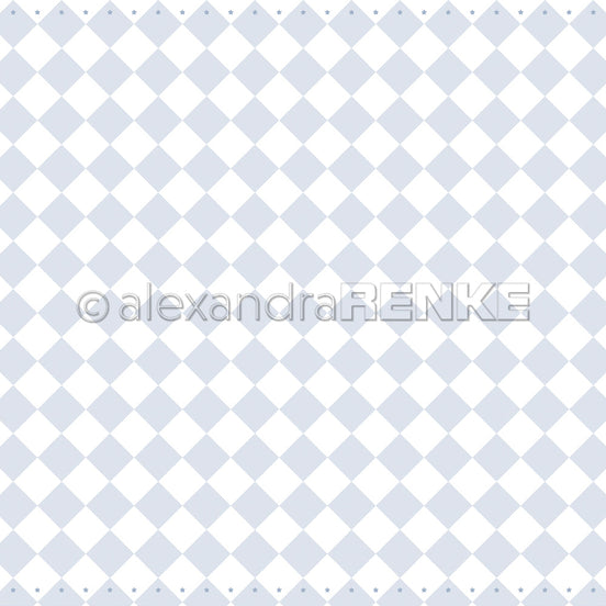 P-AR-10.4066 Design paper "'Large Check Fairy Blue" - A.RENKE
