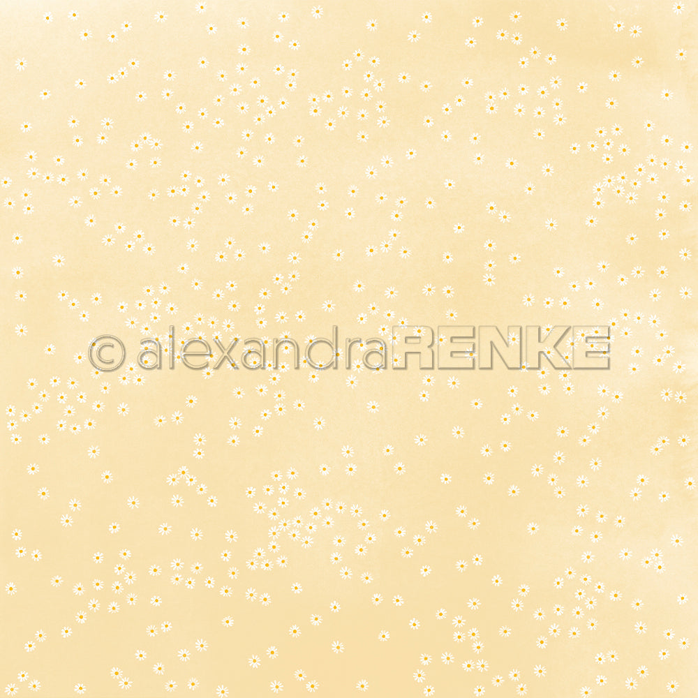 P-AR-10.4092 Design paper "Daisy Dance on yellow" - A.RENKE