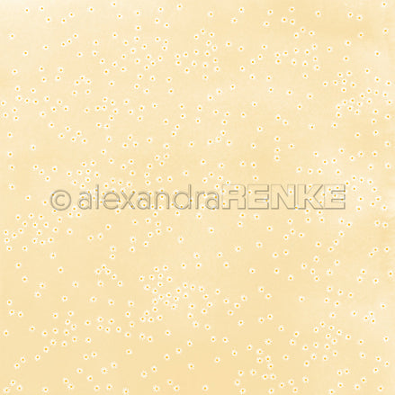 P-AR-10.4092 Design paper "Daisy Dance on yellow" - A.RENKE