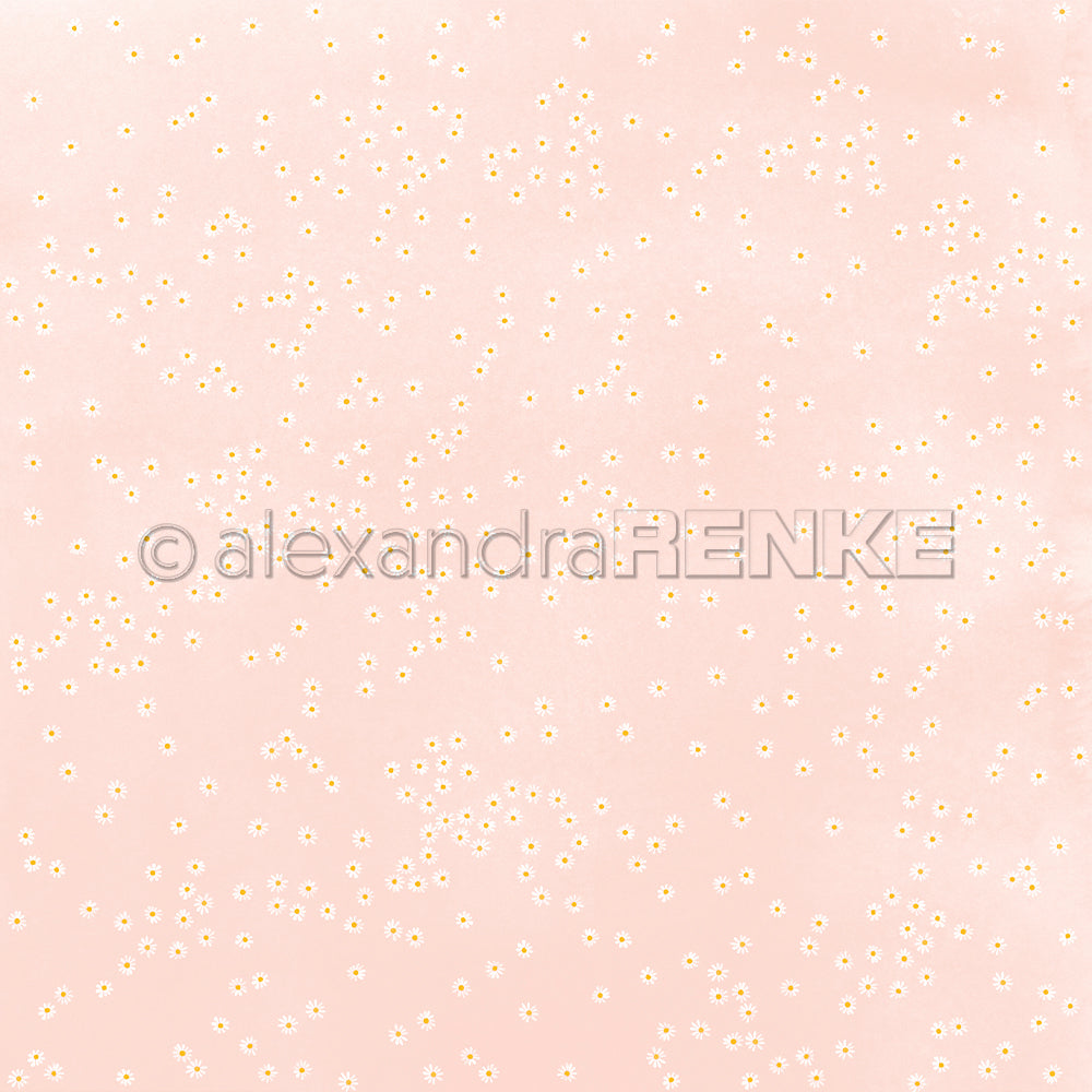 P-AR-10.4093 Design paper "Daisy Dance on pink" - A.RENKE