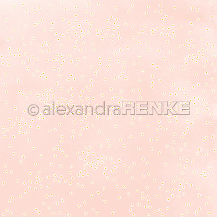P-AR-10.4093 Design paper "Daisy Dance on pink" - A.RENKE