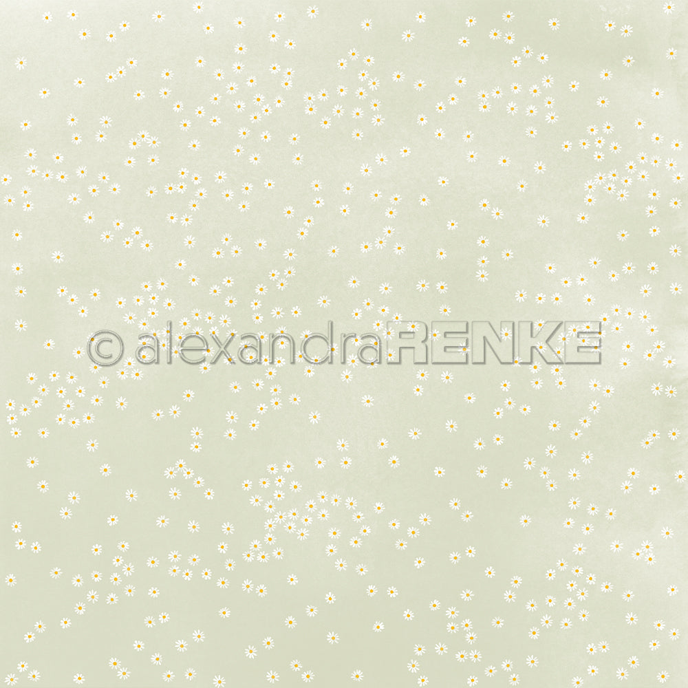 P-AR-10.4095 Design paper "Daisy Dance on Salvia" - A.RENKE
