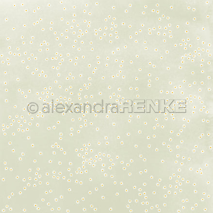 P-AR-10.4095 Design paper "Daisy Dance on Salvia" - A.RENKE