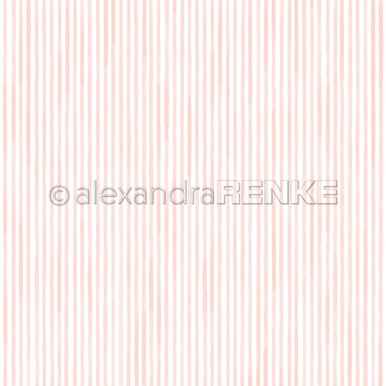 P-AR-10.4097 Design paper "Streifen Dunkelrosa" - A.RENKE