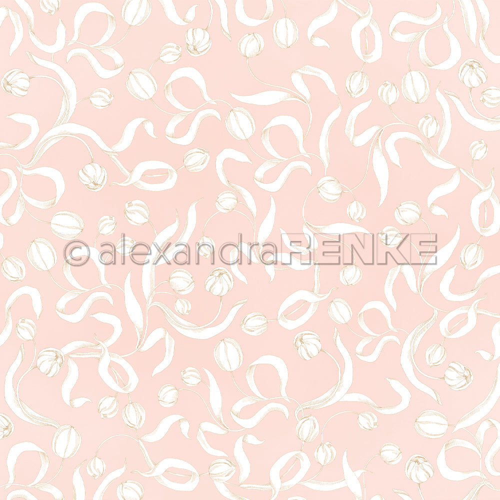 P-AR-10.4113 Design paper "Tulpen auf Rosa" - A.RENKE