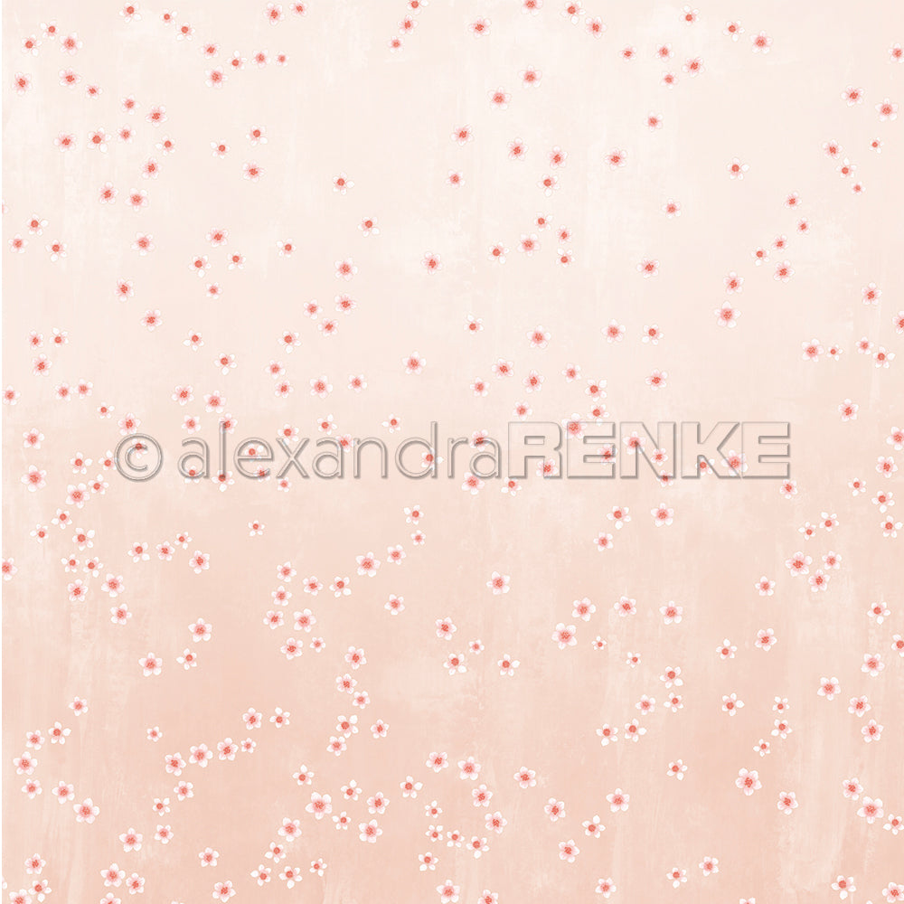 P-AR-10.4147 Design paper "Kirschblüten auf Altrosa" - A.RENKE