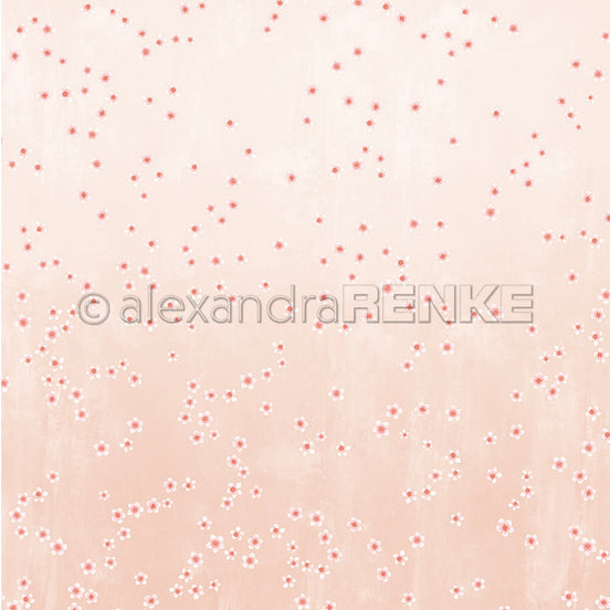 P-AR-10.4147 Design paper "Kirschblüten auf Altrosa" - A.RENKE