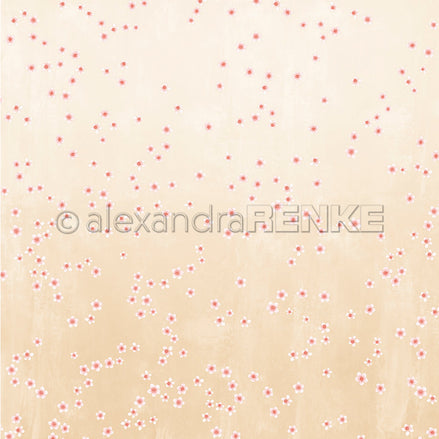 P-AR-10.4148 Design paper "Kirschblüten auf Melange" - A.RENKE