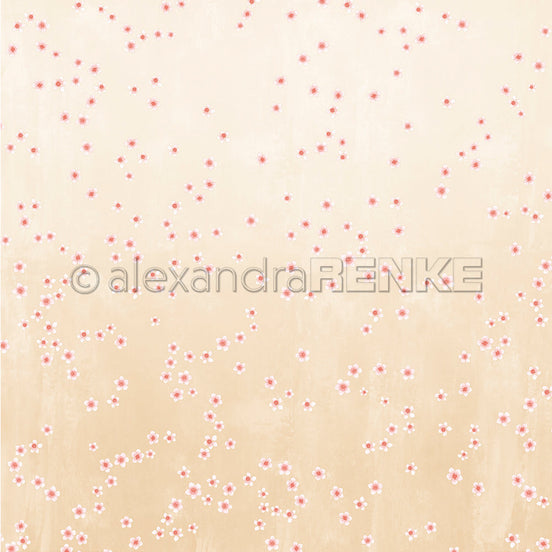 P-AR-10.4148 Design paper "Kirschblüten auf Melange" - A.RENKE