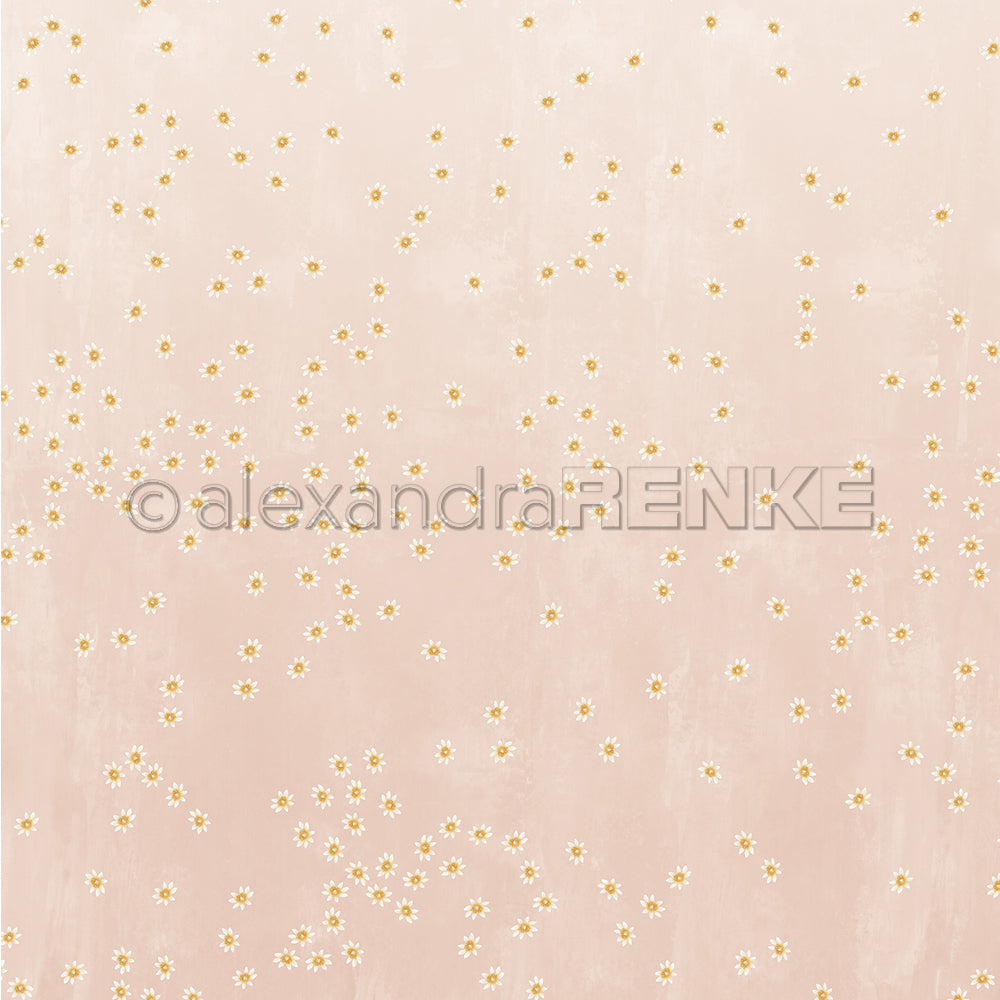 P-AR-10.4153 Design paper "Lieblingsblüten auf Altrosa" - A.RENKE