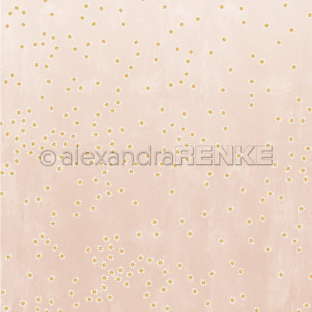 P-AR-10.4153 Design paper "Lieblingsblüten auf Altrosa" - A.RENKE