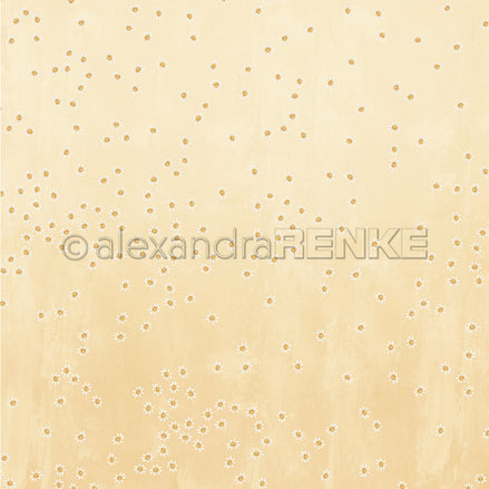 P-AR-10.4154 Design paper "Lieblingsblüten auf Warmapricot" - A.RENKE