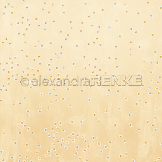 P-AR-10.4154 Design paper "Lieblingsblüten auf Warmapricot" - A.RENKE