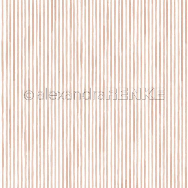 P-AR-10.4170 Design paper "Streifen Altrosa" - A.RENKE