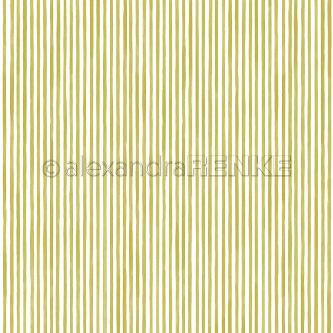 P-AR-10.4173 Design paper "Streifen Gelbgrün" - A.RENKE