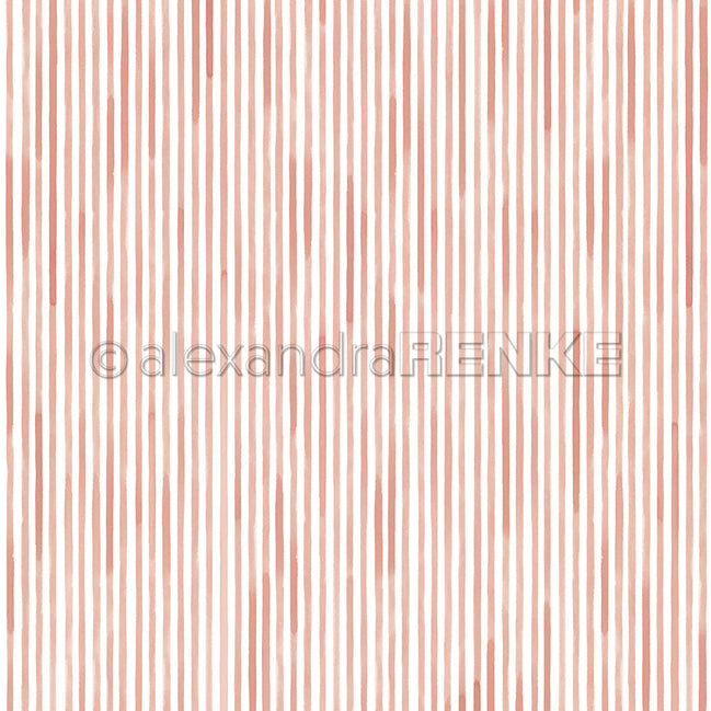 P-AR-10.4174 Design paper "Streifen Korallrosa" - A.RENKE