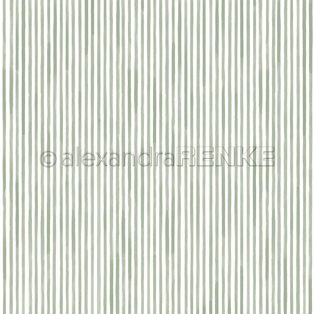P-AR-10.4175 Design paper "Streifen Sagegrün" - A.RENKE